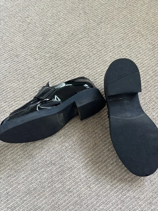 Prada Black Patent Leather Loafers - Picture 2 of 3